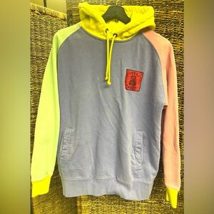 Teddy Fresh- Color block hooded‎ sweatshirt- Size: Small, Pre-Owned
